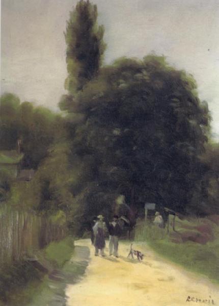 Pierre Renoir Landscape with Two Figures oil painting image